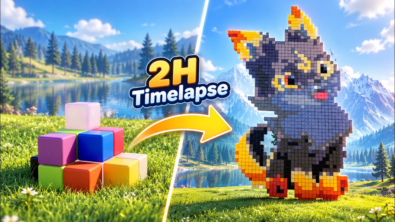 j'ai créé une mosaïque GÉANTE ! (code de partage) | Aniimo FR - YouTube