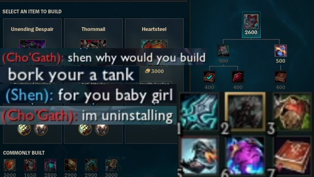 %Max Health Damage Shen - Experiments in iron