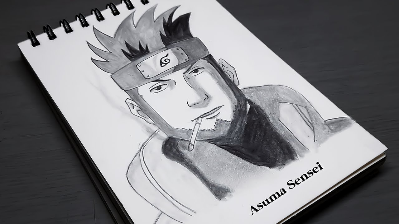 Drawing/Naruto/pencil sketch (step by step) Udaydeepta art's 