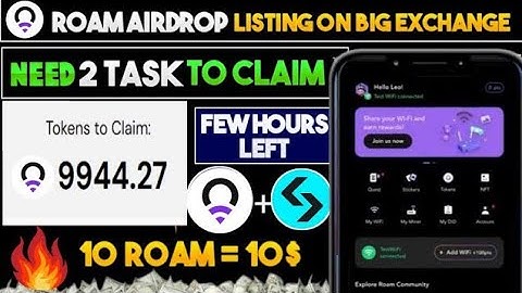 Roam AirDrop New Update Today | Roam AirDrop withdrawal | Roam wallet airdrop | Roam token price