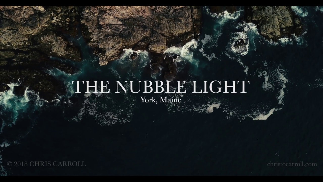 The Nubble Lighthouse - York Maine Breathtaking 4K Aerial Drone Video