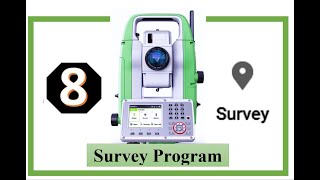 Leica TS 07 -Survey Program/ رفع وحفظ الاحداثيات