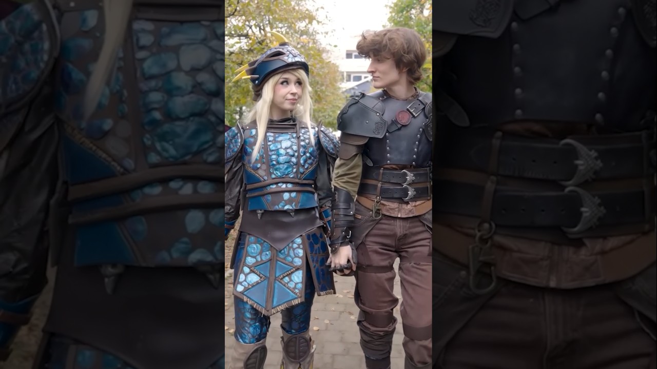 🐲 INCREDIBLE How To Train Your Dragon Group Cosplay 🐲 #shorts