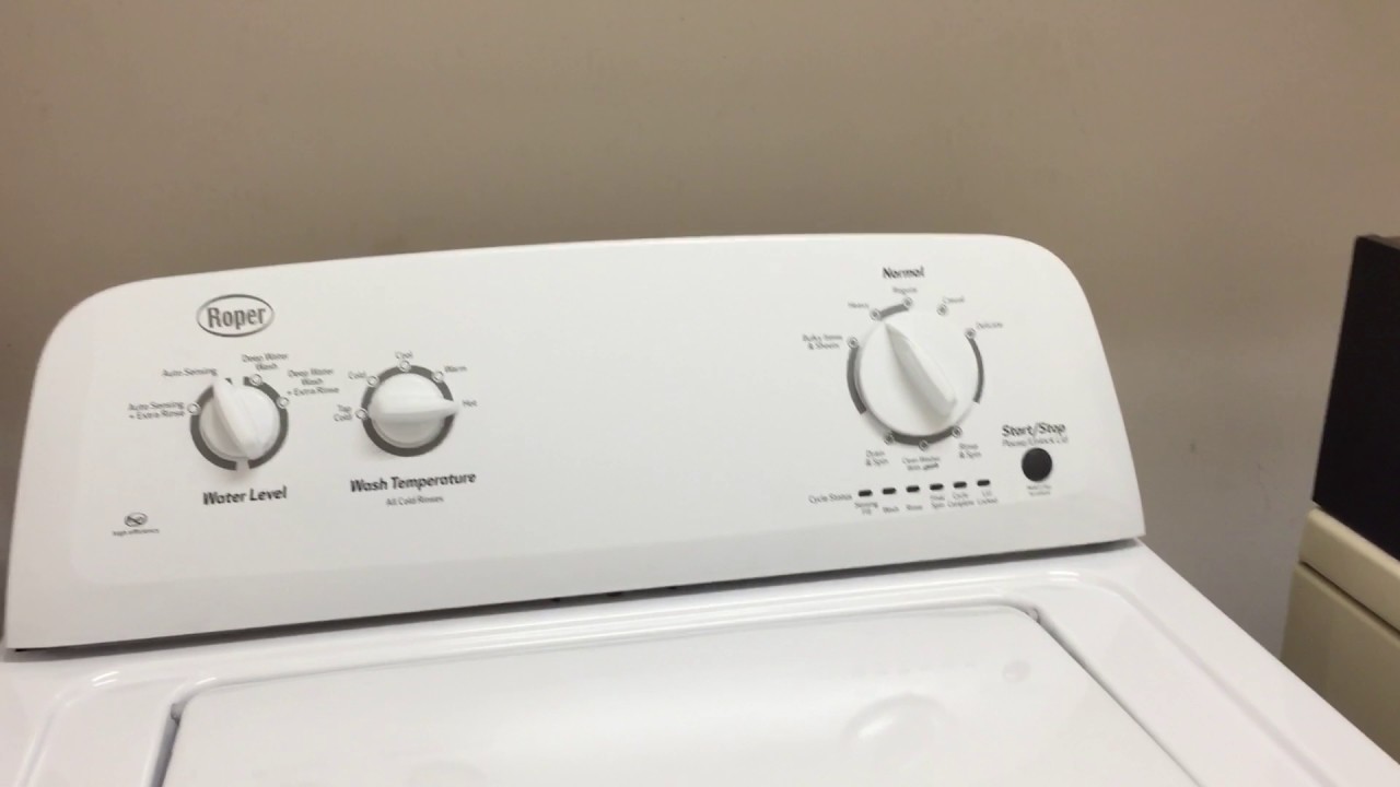 Whirlpool/Roper high efficiency top load washer. How to ... amana washer wiring diagram 