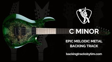 Epic Melodic Metal Backing Track in C Minor | 100 BPM