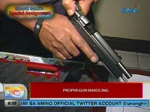 handling gun