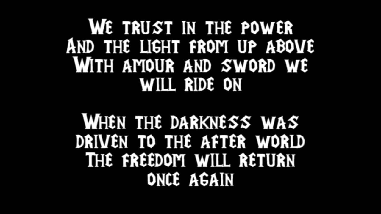 Freedom Call - Paladin text - lyrics
