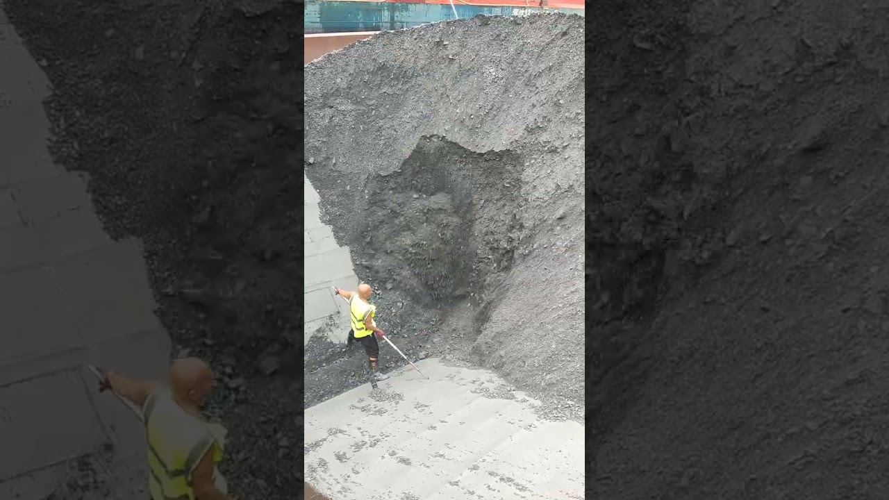 Barge unloading | Satisfying VIdeo | Relaxing video