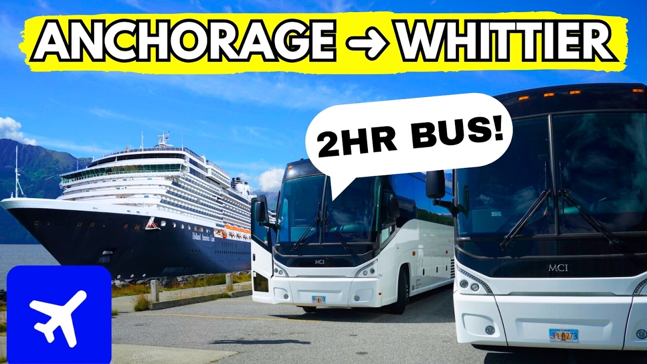 Anchorage Airport to Whittier Cruise Port – EASY Holland America Transfer!