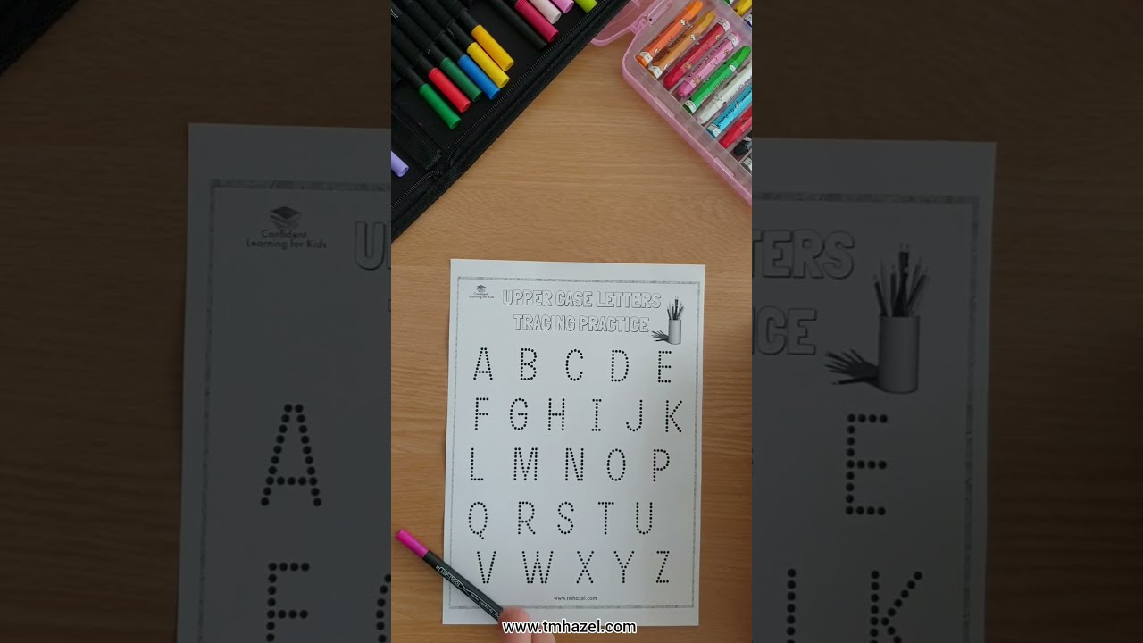 UPPER CASE LETTER TRACING| ALPHABET TRACING| LEARN ABC 