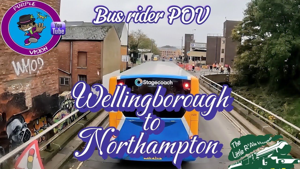Bus rider POV - Wellingborough to Northampton - Stagecoach Route X4