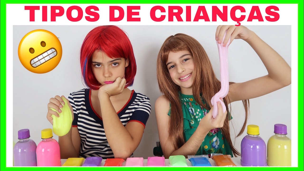 NOVELINHA - TIPOS DE CRIANÇAS FAZENDO AMOEBA / SLIME #7 NICOLE DUMER