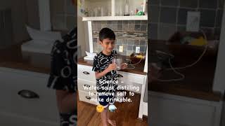 Solar water distilling