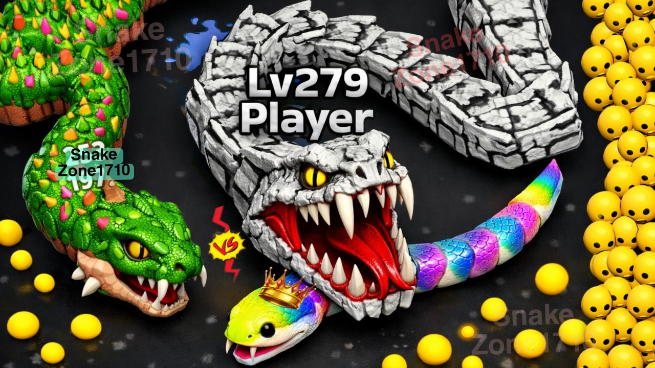 😱Snake Live Games | snake clash vs snake rush battle 3d live fight challange part 2#