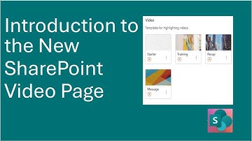 Introduction to the New SharePoint Video Page #sharepoint #sharepointonline #newfeature #VideoPages