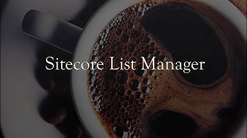 Sitecore List Manager