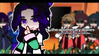 | the apothecary diaries react to mao mao as shinobu | 🇷🇺/🇬🇧 |