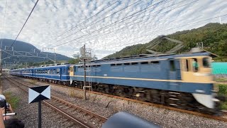 【汽笛あり•広角ver】 EF65-501+12系5両 鉄道開業150周年号 津久田〜敷島通過