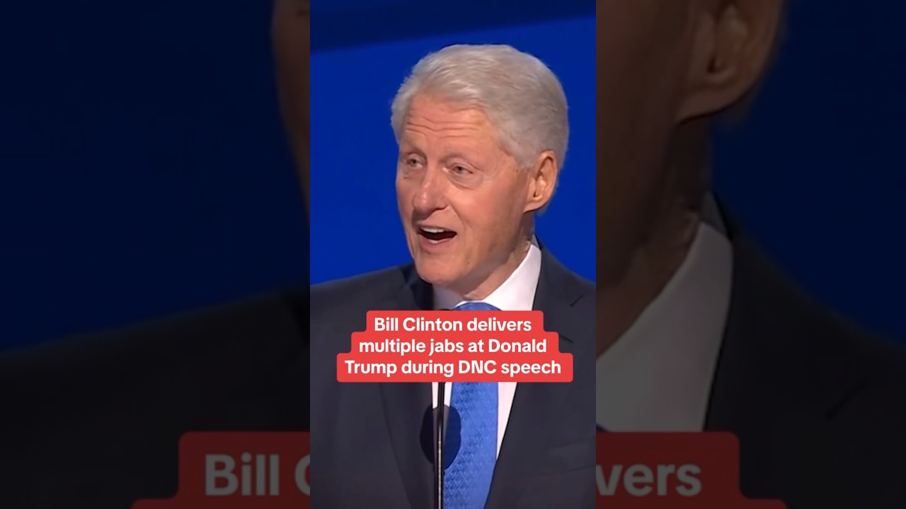 Bill Clinton jabs Trump in DNC speech 