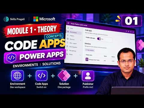 Module 1 Theory: Code Apps, Environments and Solutions | Power Apps Code Apps