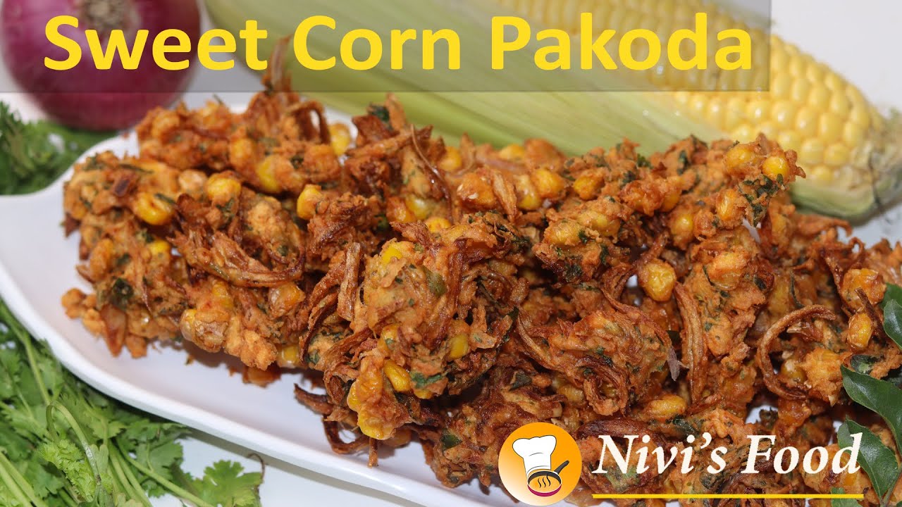Sweet Corn Pakoda in kannada How to make sweet corn pakoda recipe
