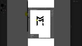 Letter M Logo Design Adobe Illustrator cc - Speedart Tutorial #shorts #youtubeshorts