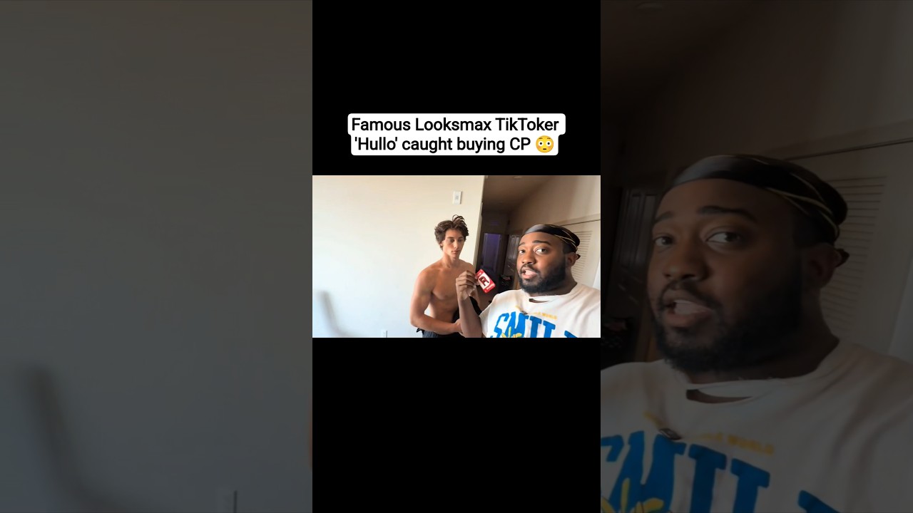 Famous Looksmax TikToker caught buying CP 😳 #jidion #police #viral