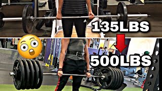 2 YEAR DEADLIFT TRANSFORMATION 135LBS - 500LBS || Mahd Sani