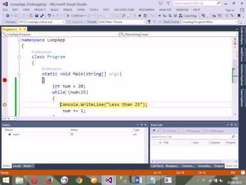 Dot Net / C# 01 while & do while