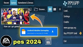 اخيرا تحميل لعبة PES 2024 لمحاكي PPSSPP بآخر الإنتقالات بحجم صغير برابط مباشر بيس موبايل 2024 screenshot 5