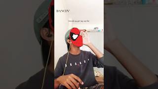 Spoidermon singing Dancin ( Aaron smith) #cover #music #singing