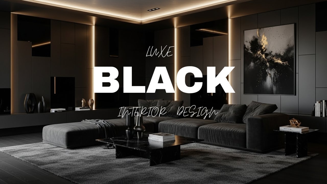 Black Luxe Interior Design : Feels Like a $10 Million Dream
