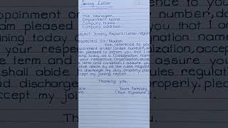 How to write a joining letter | handwriting100| shorts |