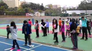 1031226大隊接力賽前的練習