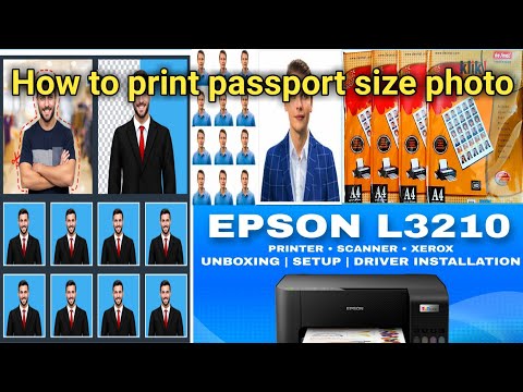 Epson l3210 se passport size photo print