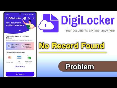 Digilocker No Record Found Problem Solve