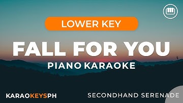 Thumbnail of Fall For You - Secondhand Serenade (Lower Key - Piano Karaoke)