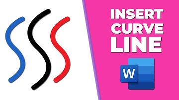 How to insert curve line in word