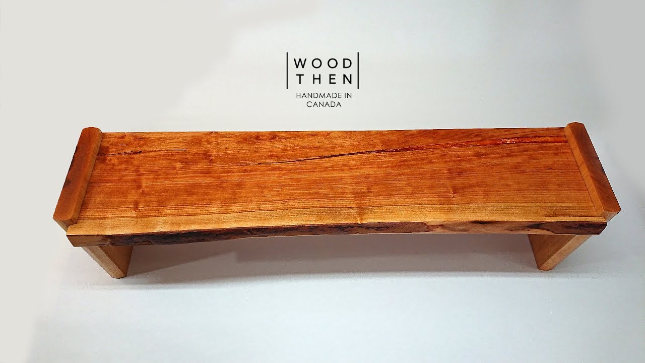 How to make a Cherry Live Edge & Birch kitchen cabinet countertop