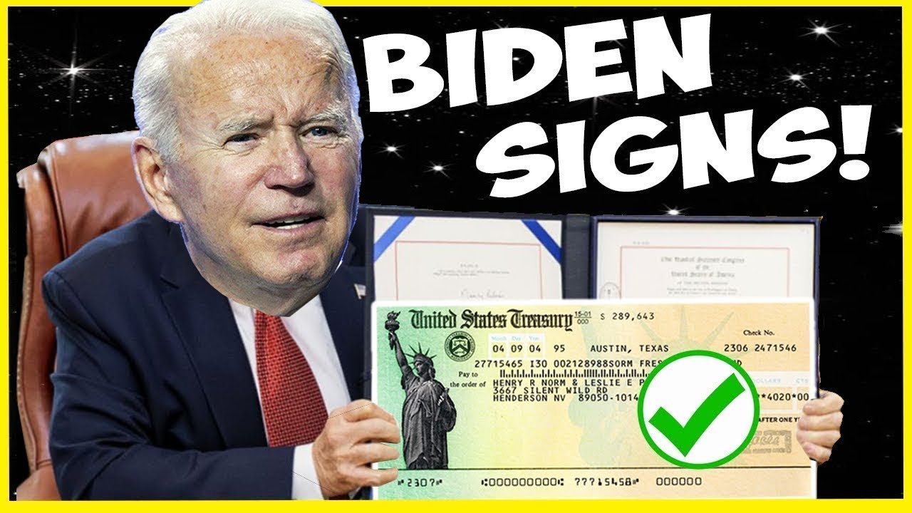 BIDEN SIGNS 2,000 CHECKS TODAY FOURTH STIMULUS CHECK UPDATE TODAY