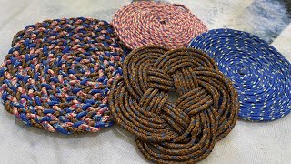 Diy rope coasters - easy to make - easy diys