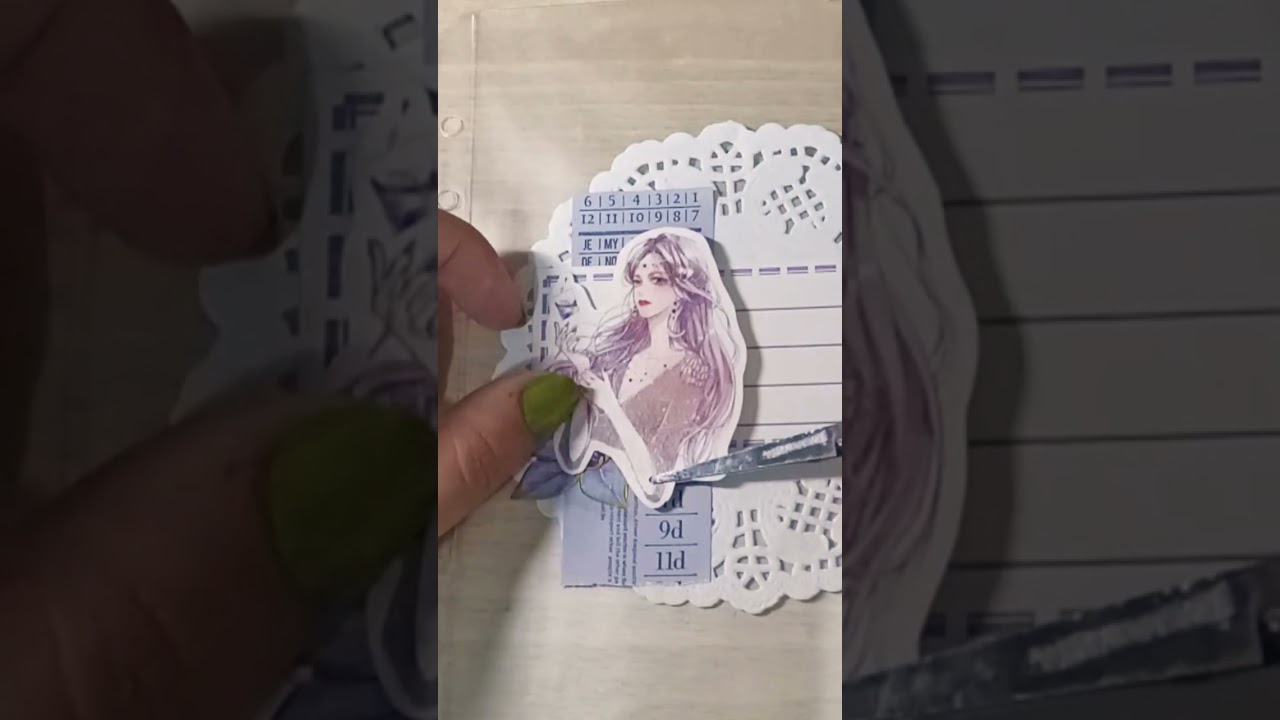 ASMR Journal 💜 Purple theme -Decorating my Paper Organizer