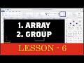 CYPCUT I LESSON 6 I ARRAY AND GROUP #cnc #cnclaser #cypcut #fiberlaser #autocad
