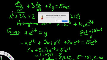 Sinusoidal Forcing a Harmonic Oscillator