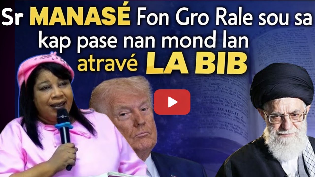 SR MANASÉ FON GRO RALE SOU SA KAP PASE NAN MOND LAN ATRAVÈ LA BIB