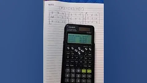 CASIO 991ES PLUS Calculator Matrix Multiplication 3 Matrix of Size 3X3