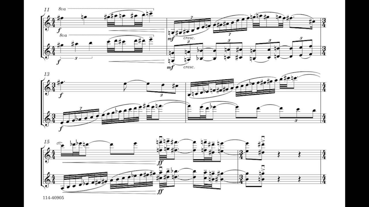 Behzad Ranjbaran: "Six Caprices for Violin Duo", 4-6