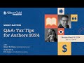 Qa tax tips for authors 2024