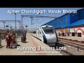 20977 ajmer chandigarh vande bharat express skipping bandikui jn while running 3 hours late