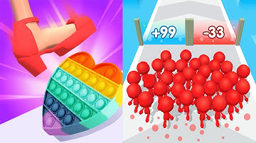 Satisfying Mobile Games ALL LEVELS Viral Tiktok Games Count Master VS ASMR Tippy Toe